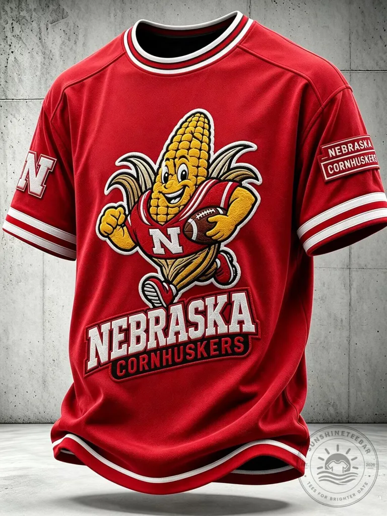 Nebraska Cornhuskers Mascot Football Jersey 5 Nebraska Cornhuskers Mascot Football Jersey