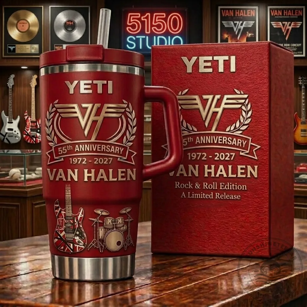 Van Halen 55th Anniversary 1972-2027 Rock and Roll Edition Insulated Tumbler Van Halen 55th Anniversary 1972-2027 Rock and Roll Edition Insulated Tumbler