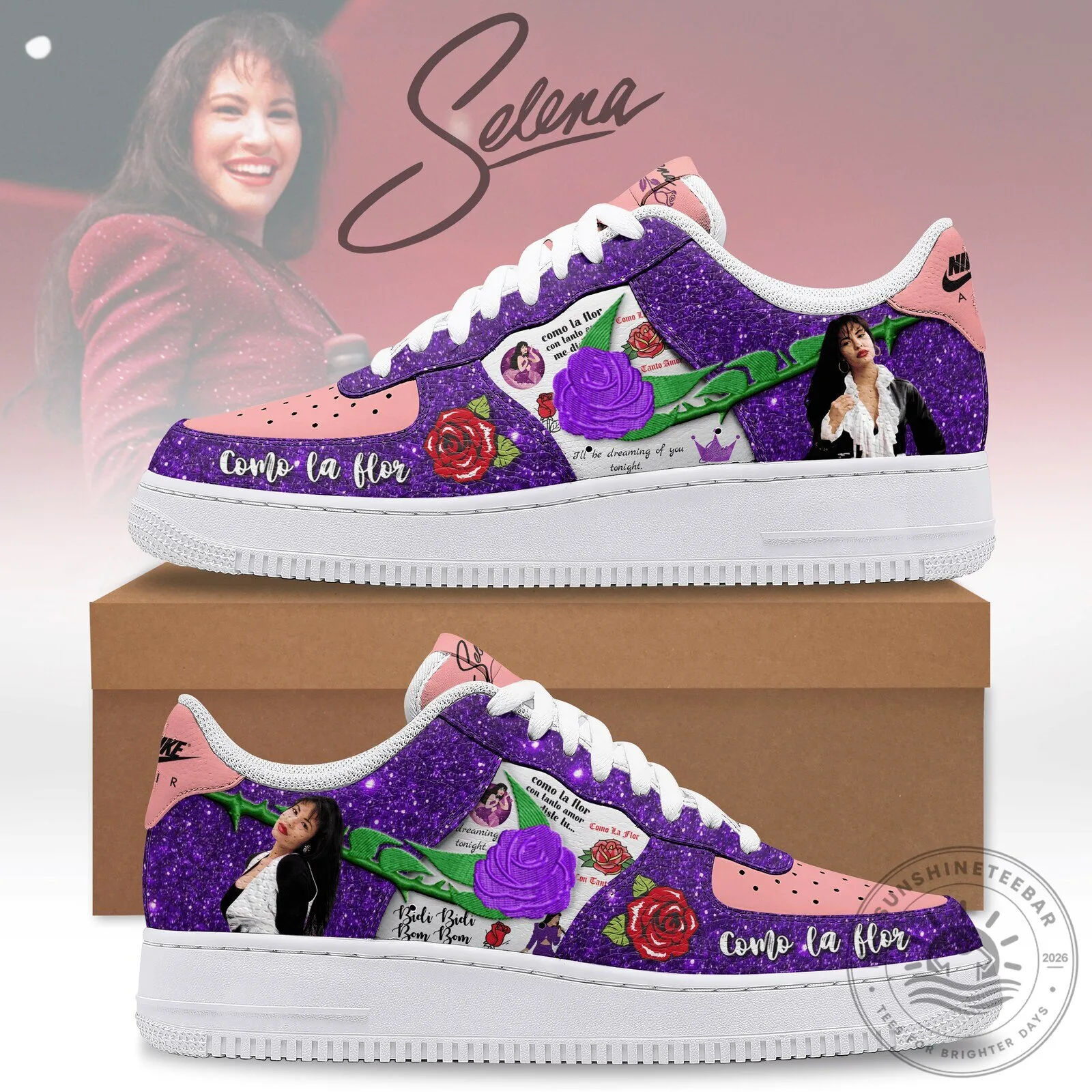 Selena Quintanilla Perez Como La Flor Custom Design Shoes