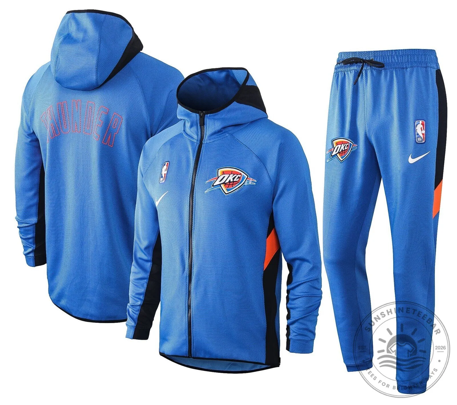 Oklahoma City Thunder NBA Therma Flex Training Hoodie and Pants Set