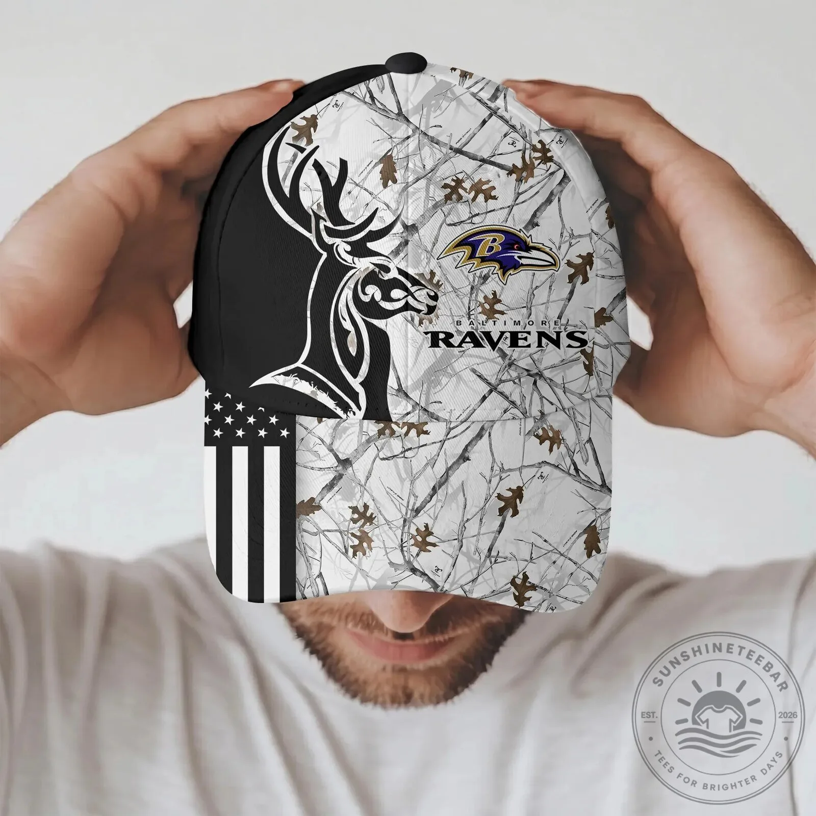 Baltimore Ravens Deer Hunting Camouflage Cap Hat 11 Baltimore Ravens Deer Hunting Camouflage Cap Hat