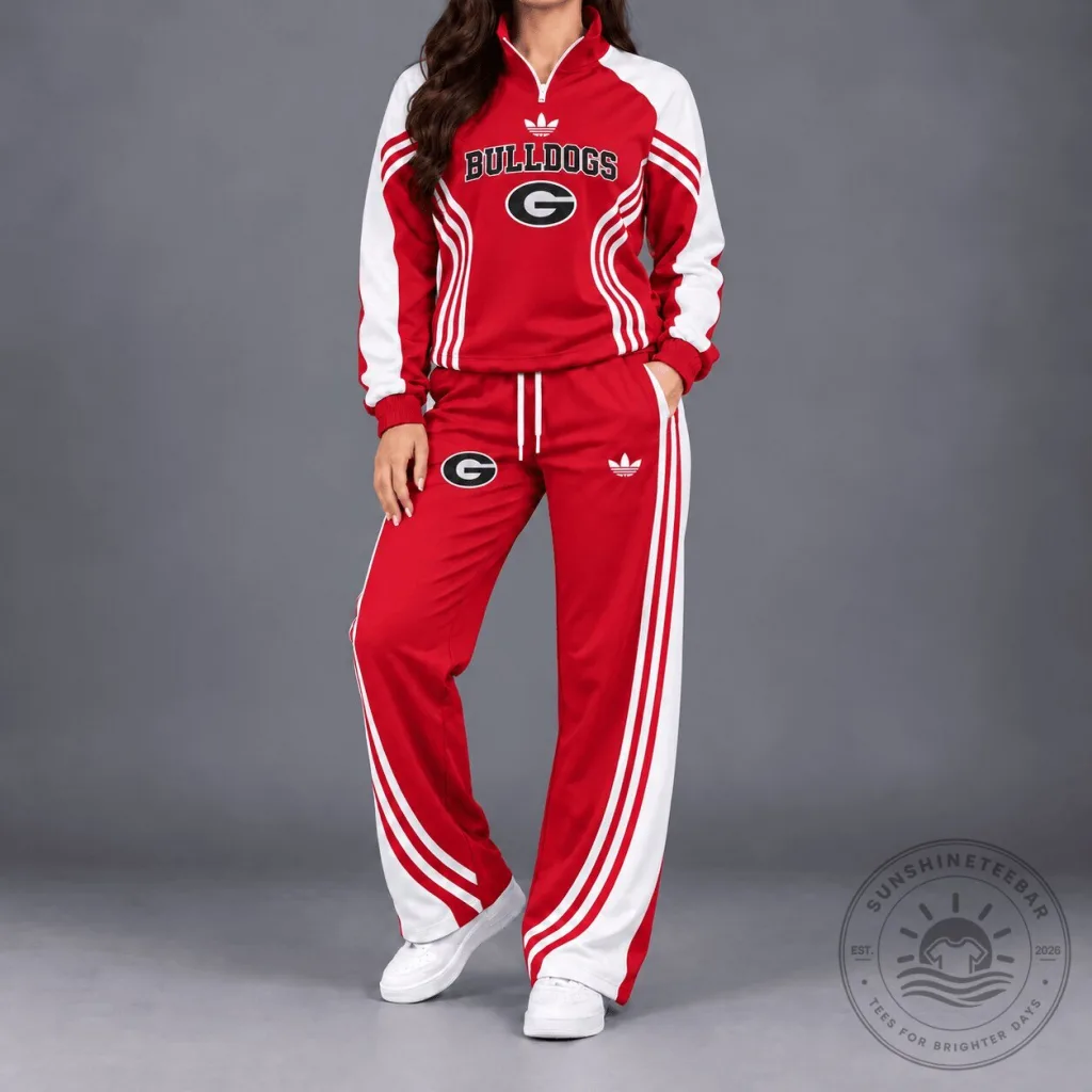 Georgia Bulldogs NCAA Victory Line Athletic Quarter-Zip Sweatshirt Georgia Bulldogs NCAA Victory Line Athletic Quarter-Zip Sweatshirt