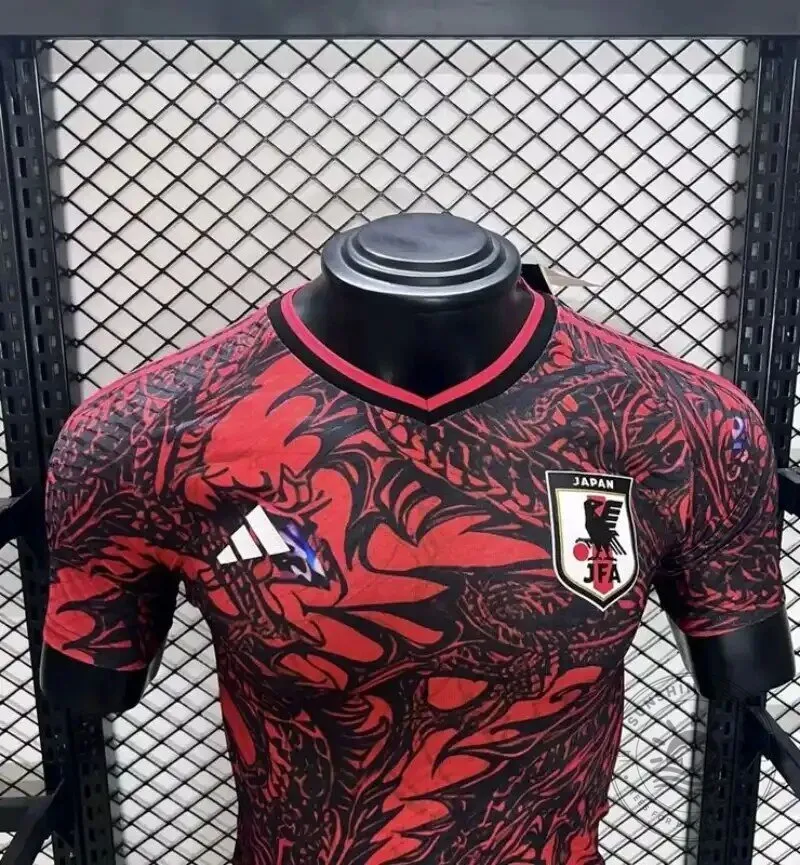 Japan National Football Team Red Dragon Special Edition Soccer Jersey 11 Japan National Football Team Red Dragon Special Edition Soccer Jersey