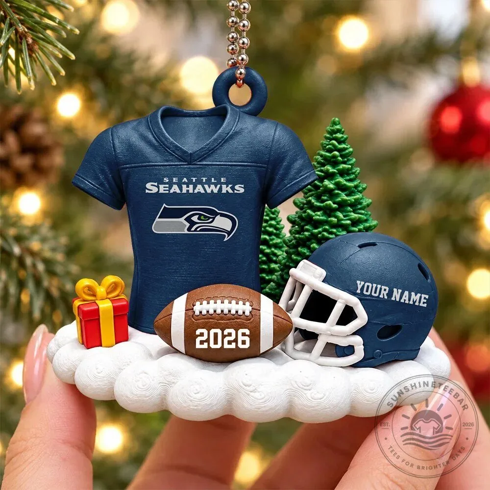 Seattle Seahawks Football Team Christmas Tree Ornament 1 Seattle Seahawks Football Team Christmas Tree Ornament