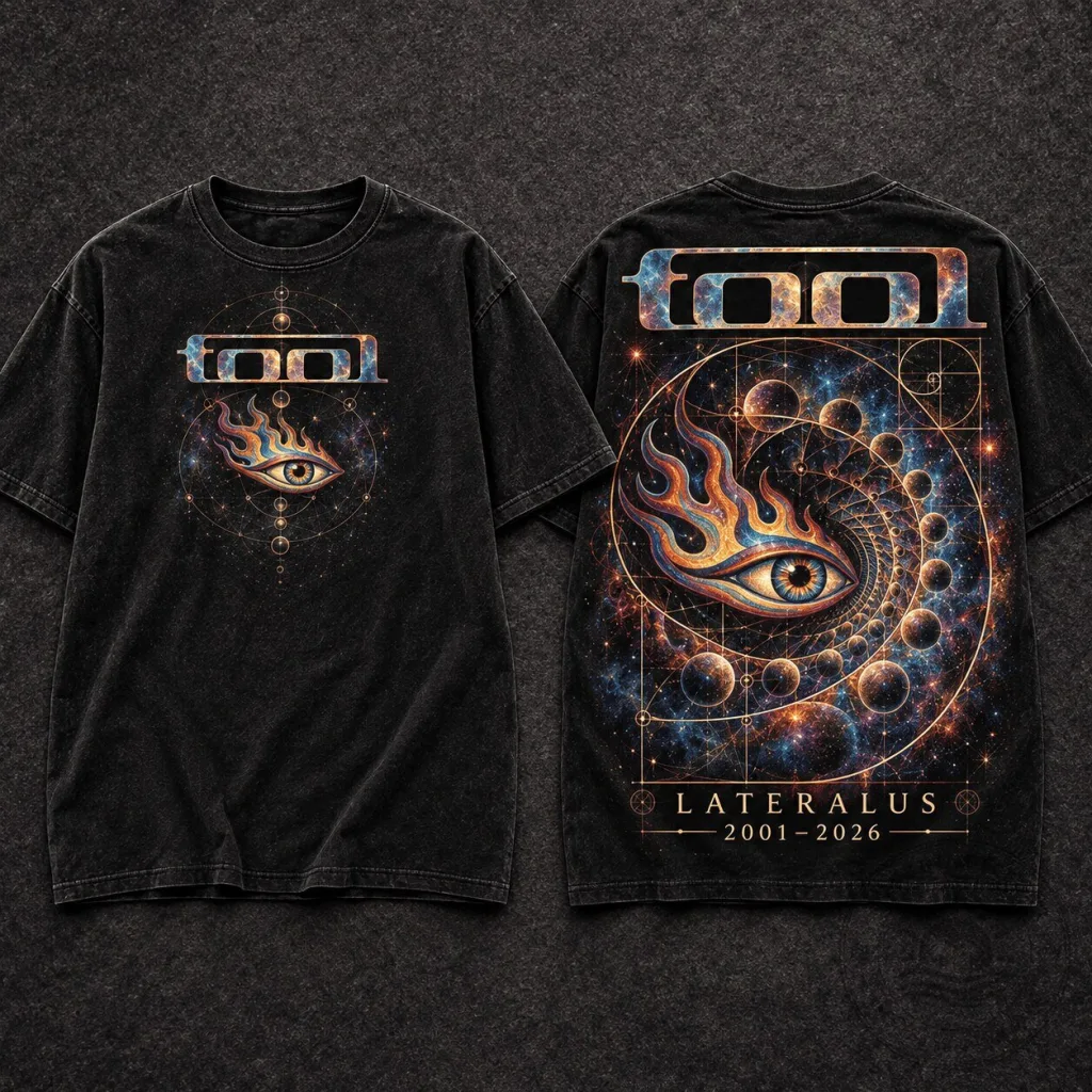 Tool Band Lateralus Album Fibonacci Flame Spiral T-Shirt
