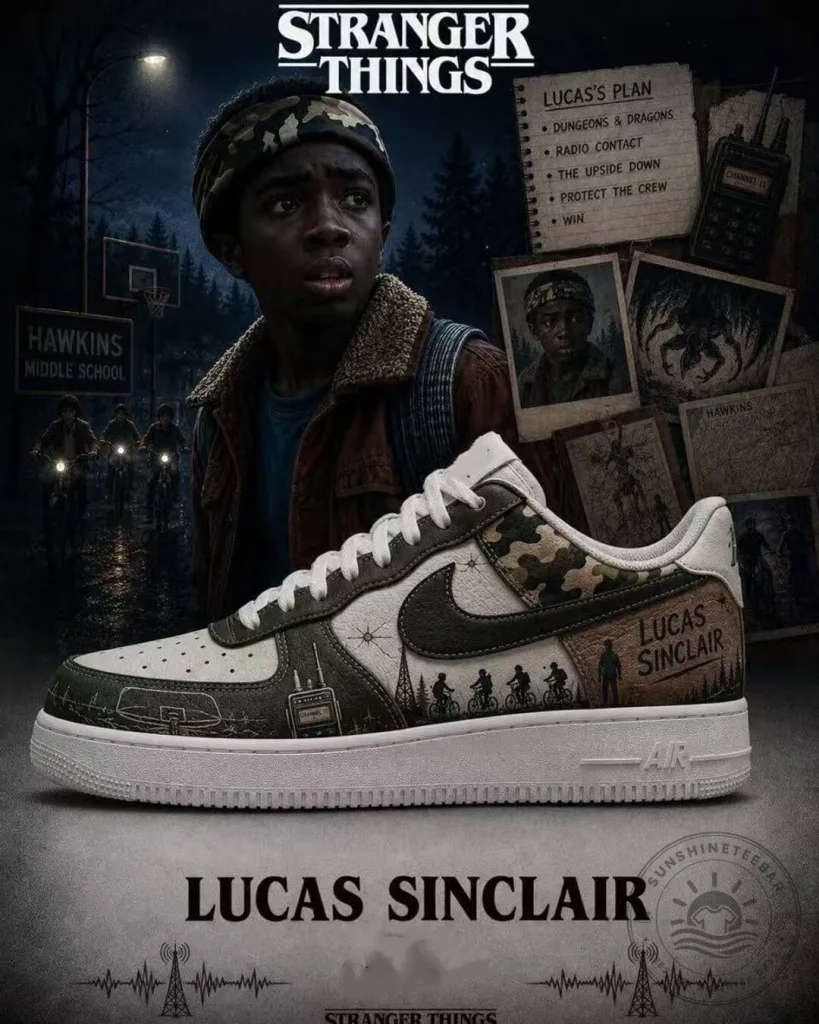 Stranger Things Lucas Sinclair Hawkins Middle School Custom Sneakers Shoes